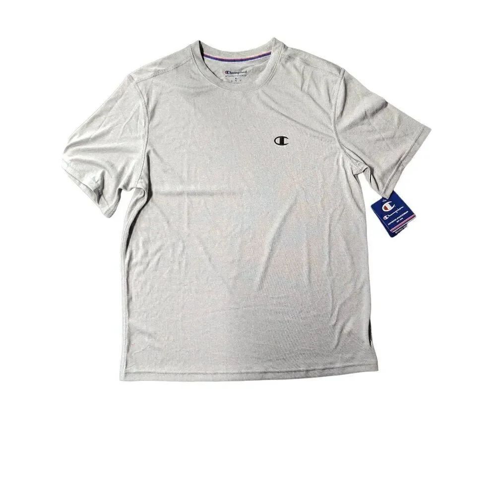 NWT Champion Athletic Wear T Shirt Grey Short Sleeve Men's Size M